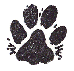  Dog Rubber Stamp - Paw Print Jumbo-1002F (Size: 2-3/4